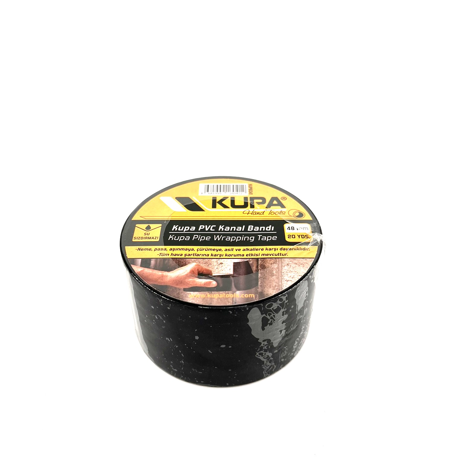 KUPA PVC KANAL BANDI SİYAH 48MM 20MT